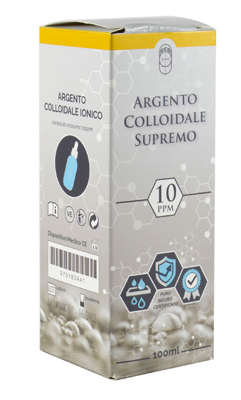 ARGENTO COLLOIDALE SUPREMO 10PPM CERTIFICATO CON CONTAGOCCE 100 ML - Gruppofarmastore.it