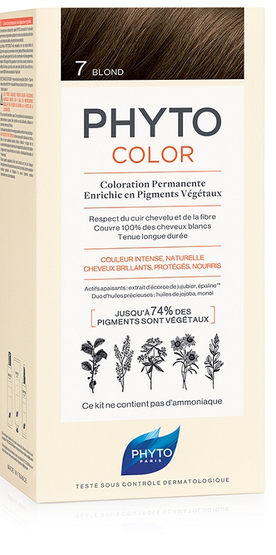 PHYTOCOLOR 7 BIONDO 1 LATTE + 1 CREMA + 1 MASCHERA + 1 PAIO DI GUANTI - Gruppofarmastore.it