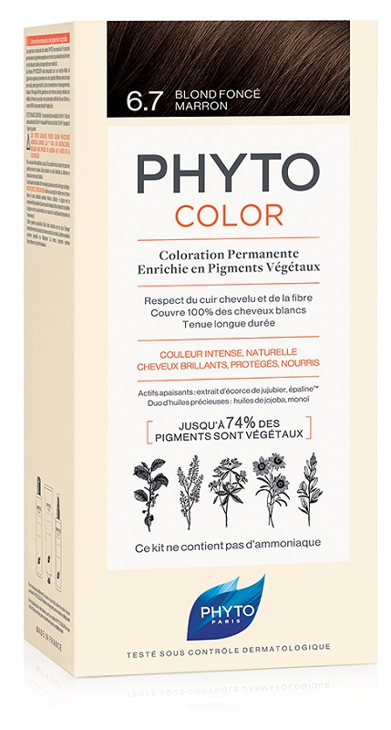 PHYTOCOLOR 6.7 BIONDO SCU TABA 1 LATTE + 1 CREMA + 1 MASCHERA + 1 PAIO DI GUANTI - Gruppofarmastore.it