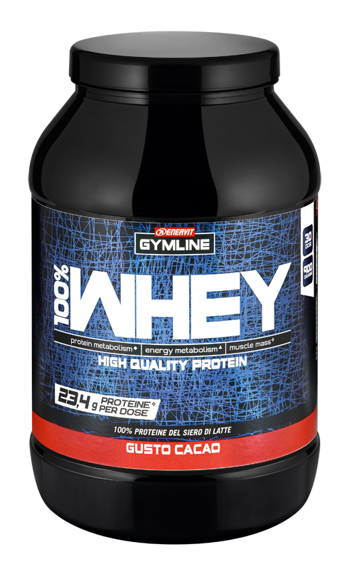 GYMLINE 100% WHEY CONCENTRATE CACAO 900 G - Gruppofarmastore.it