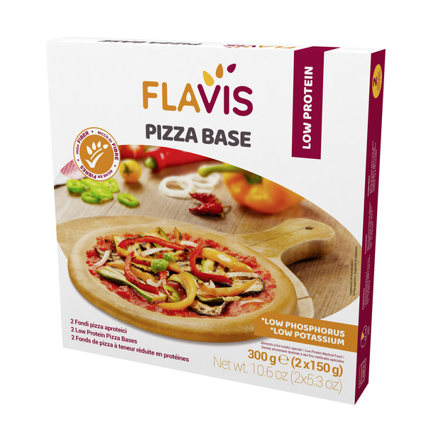 FLAVIS PIZZA BASE 2 FONDI PIZZA APROTEICI DA 150 G - Gruppofarmastore.it