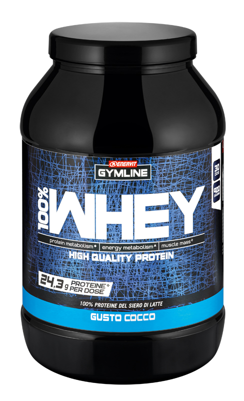 GYMLINE 100% WHEY CONCENTRATE COCCO 900 G - Gruppofarmastore.it