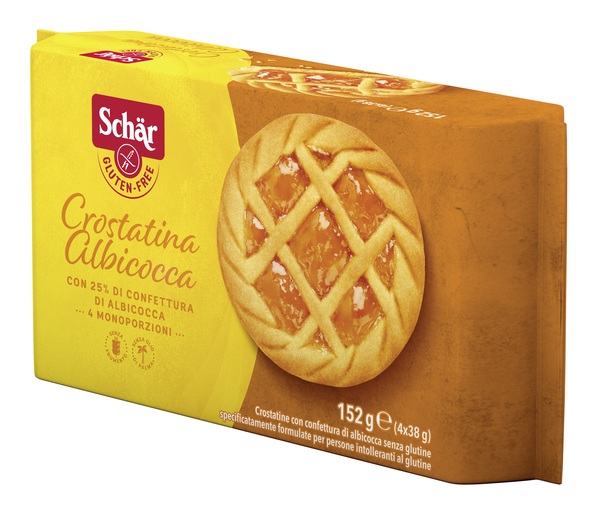 SCHAR CROSTATINA CON CONFETTURA DI ALBICOCCA 4 MONOPORZIONI DA 35 G - Gruppofarmastore.it