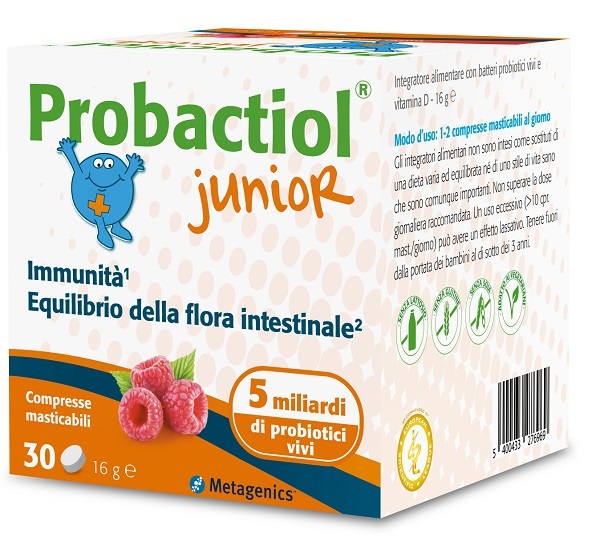PROBACTIOL JUNIOR 30 COMPRESSE MASTICABILI NEW - Gruppofarmastore.it