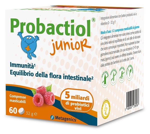 PROBACTIOL JUNIOR 60 COMPRESSE MASTICABILI NEW - Gruppofarmastore.it