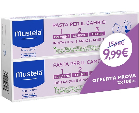 MUSTELA BIPACK PASTA CAMBIO 2 X 100 ML - Gruppofarmastore.it
