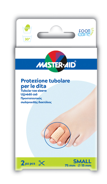 TUBO IN GEL MASTER-AID ELASTICIZZATO S 7,5 CM 2 PEZZI - Gruppofarmastore.it