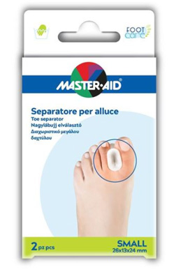 SEPARATORE DITA IN GEL MASTER-AID PER ALLUCE S 2 PEZZI - Gruppofarmastore.it