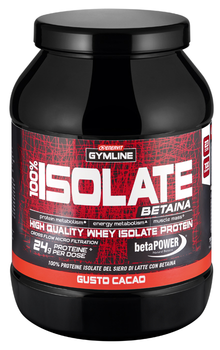 GYMLINE 100% WHEY ISOLATE CACAO 900 G - Gruppofarmastore.it