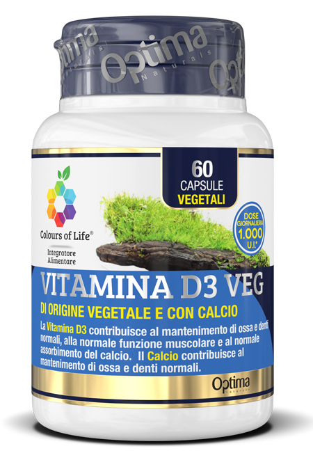 COLOURS OF LIFE VITAMINA D3 VEG 60 CAPSULE 500 MG - Gruppofarmastore.it