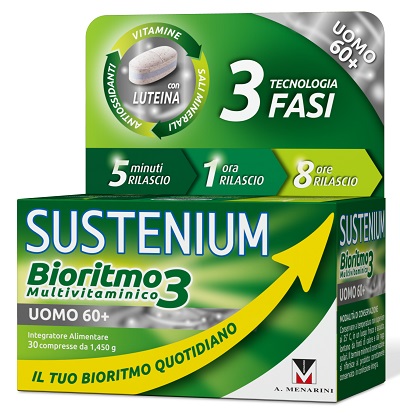 SUSTENIUM BIORITMO3 UOMO 60+ 30 COMPRESSE - Gruppofarmastore.it