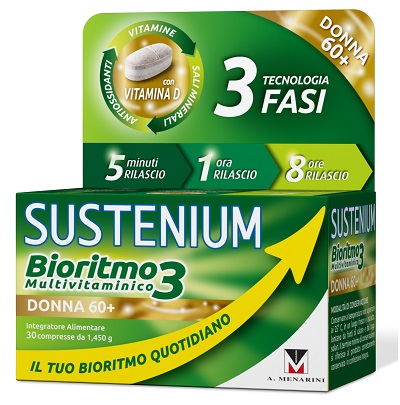 SUSTENIUM BIORITMO3 DONNA 60+ 30 COMPRESSE - Gruppofarmastore.it