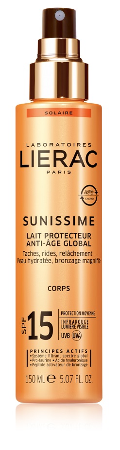 LIERAC SUNISSIME LATTE CORPO SPF15 150 ML - Gruppofarmastore.it