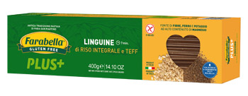 FARABELLA LINGUINE RISO INTEGRALE E TEFF 400 G - Gruppofarmastore.it
