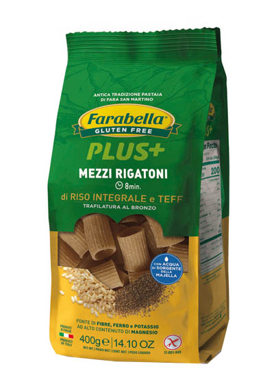 FARABELLA MEZZI RIGATONI RISO INTEGRALE TEFF 400 G - Gruppofarmastore.it