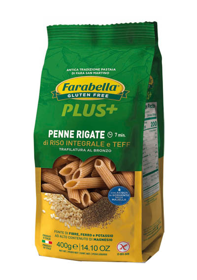 FARABELLA PENNE RISO INTEGRALE E TEFF 400 G - Gruppofarmastore.it