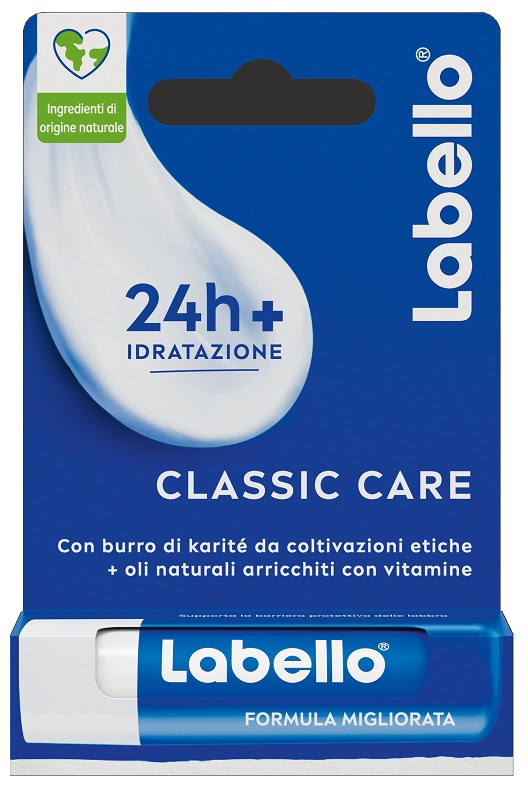 LABELLO CLASSIC CARE STICK 24H IDRATAZIONE FONDENTE SULLE LABBRA 5,5 ML - Gruppofarmastore.it