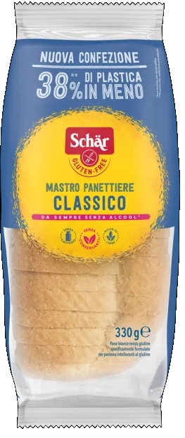 SCHAR CLASSICO DEL MASTRO PANETTIERE PANE BIANCO SENZA LATTOSIO 330 G - Gruppofarmastore.it