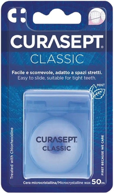 CURASEPT FLOSS CLASSIC CERATO CLOREXIDINA - Gruppofarmastore.it
