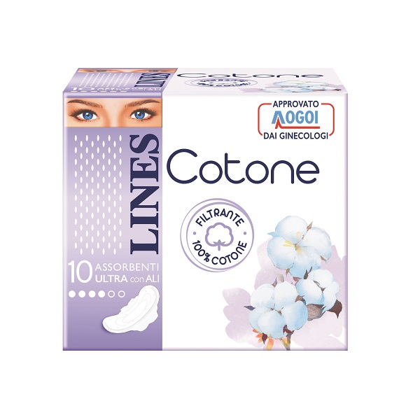 LINES COTONE ULTRA ALI GIORNO 10 PEZZI - Gruppofarmastore.it