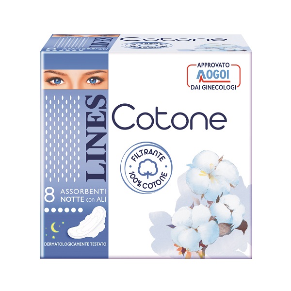 LINES COTONE ULTRA NOTTE 8 PEZZI - Gruppofarmastore.it