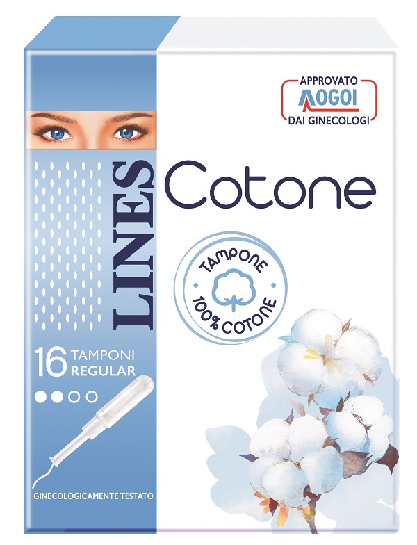 LINES COTONE TAMPONE REGULAR 16 PEZZI - Gruppofarmastore.it