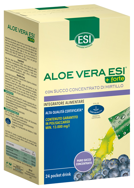 ESI ALOE VERA SUCCO + FORTE MIRTILLO 24 POCKET DRINK - Gruppofarmastore.it