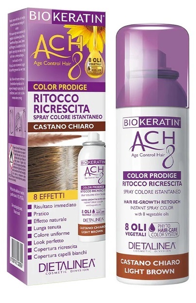 BIOKERATIN ACH8 PRODIGE RITOCCO RICRESCITA CASTANO CHIARO 75 ML DIETALINEA - Gruppofarmastore.it