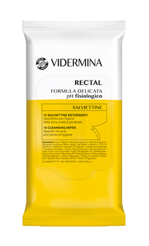 VIDERMINA RECTAL SALVIETTINE 15 PEZZI - Gruppofarmastore.it