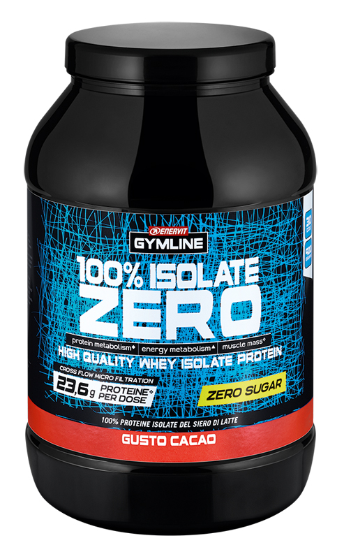 GYMLINE 100% WHEY ISO ZERO CACAO 900 G - Gruppofarmastore.it