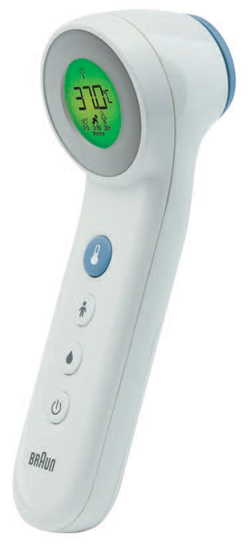 TERMOMETRO BRAUN TOUCH + NO TOUCH MODELLO BNT400 3 IN 1 PER MISURAZIONE TEMPERATURA A DISTANZA DELLA FRONTE CIBO E BAGNO - Gruppofarmastore.it