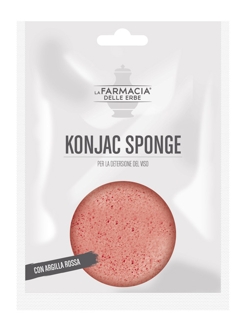 FDE KONJAC SPONGE ARGILLA ROSSA 1 PEZZO - Gruppofarmastore.it
