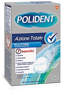 POLIDENT AZIONE TOTALE 66 COMPRESSE PULITORE PER PROTESI QUOTIDIANO - Gruppofarmastore.it