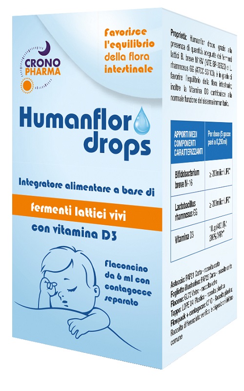 HUMANFLOR BABY DROPS 1 FLACONCINO 6 ML - Gruppofarmastore.it