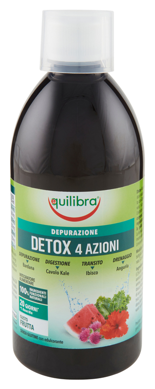 DETOX 4 AZIONI GUSTA FRUTTA 500 ML - Gruppofarmastore.it