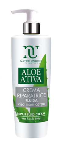 ALOE ATTIVA CREMA FLUIDA RIPARATRICE 190 ML NATUR UNIQUE - Gruppofarmastore.it