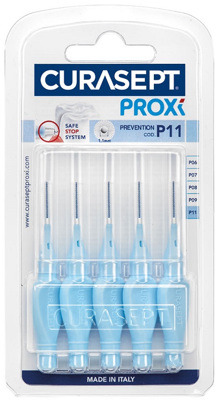 CURASEPT PROXI P11 AZZURRO/LIGHT BLUE 5 PEZZI - Gruppofarmastore.it