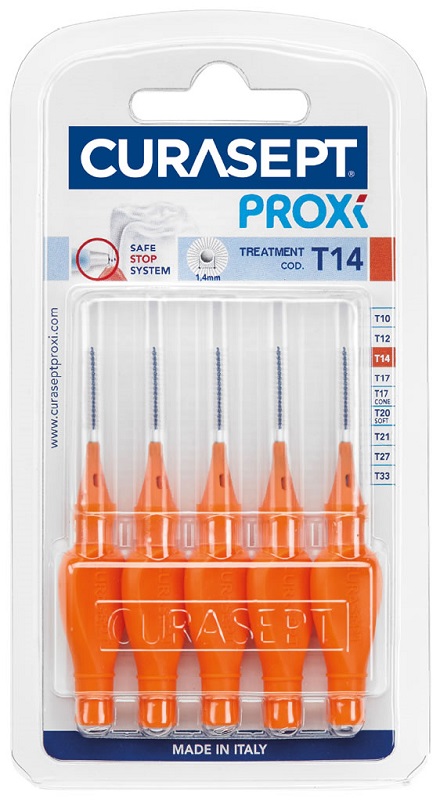CURASEPT PROXI T14 ARANCIO/ORANGE 5 PEZZI - Gruppofarmastore.it