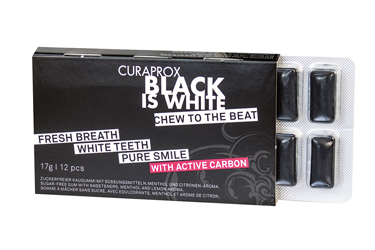 CURAPROX BLACK IS WHITE TO GO CHEWING GUM SLEEVE 12 PEZZI - Gruppofarmastore.it