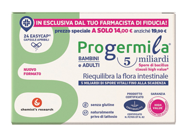 PROGERMILA 5 MILIARDI ADULTI BAMBINI 24 CAPSULE APRIBILI EASYCAP - Gruppofarmastore.it