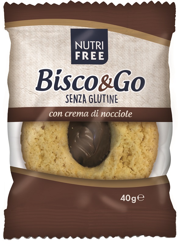 NUTRIFREE BISCO&GO CON CREMA DI NOCCIOLE 40 G - Gruppofarmastore.it