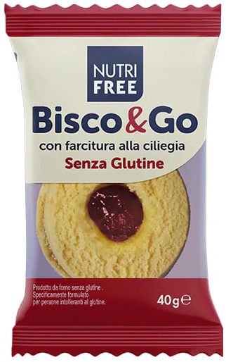 NUTRIFREE BISCO&GO CON FARCITURA ALLA CILIEGIA 40 G - Gruppofarmastore.it