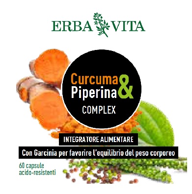 CURCUMA&PIPERINA COMPLEX 60 CAPSULE - Gruppofarmastore.it