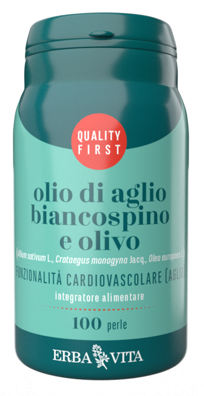 OLIO DI AGLIO, BIANCOSPINO E OLIVO 100 PERLE - Gruppofarmastore.it