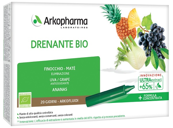 ARKOFLUIDI ULTRA SUONI DRENANTE BIO 20 FIALE - Gruppofarmastore.it