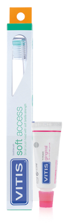 VITIS SPAZZOLINO SOFT ACCESS + DENTIFRICIO GINGIVAL 15 ML - Gruppofarmastore.it