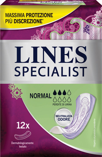 LINES SPECIALIST PANNOLONE NORMAL FARMA 12 PEZZI - Gruppofarmastore.it