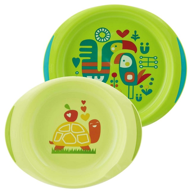 CHICCO PIATTO FONDO E PIANO 12M+ VERDE - Gruppofarmastore.it