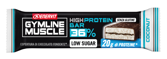 GYMLINE 20G PROTEINBAR LS COCONUT 55 G - Gruppofarmastore.it