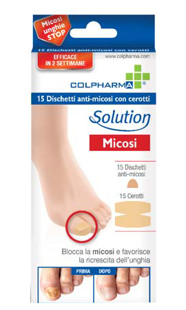 DISCHETTO ANTIMICOSI CON CEROTTO COLPHARMA 15 PEZZI - Gruppofarmastore.it